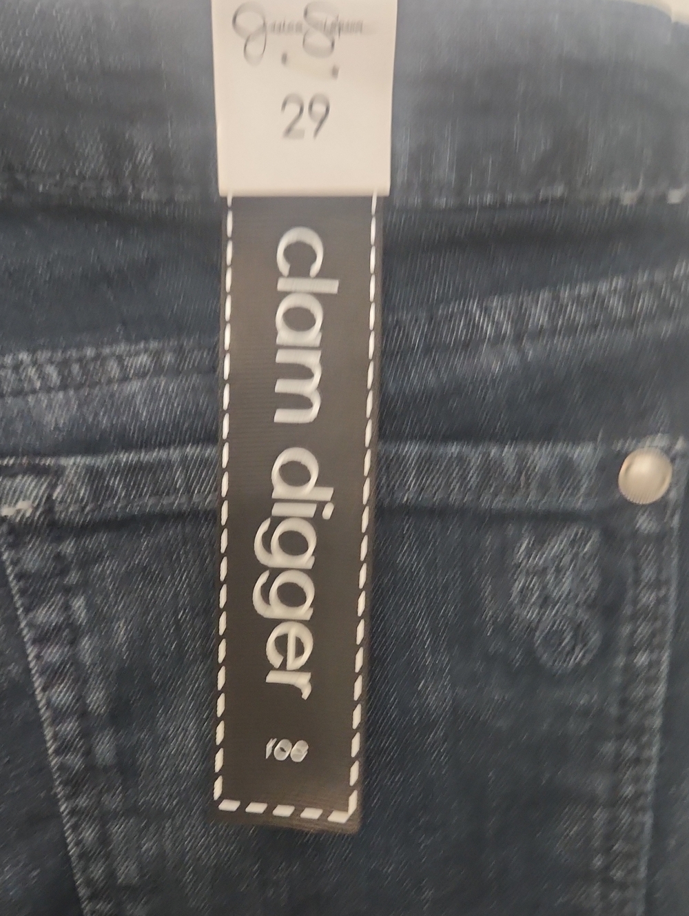 Jessica Simpson Dark Blue Glam Digger Ankle Jeans